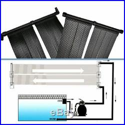 Vidaxl Swimming Pool Solar Hot Water Heater Panel Mat Free Sun Energy Black