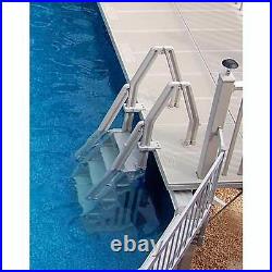Vinyl Works Deluxe In Step 46 60 Above Ground Pool Ladder, White (2 Pack)