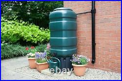 Whitefurze Rainwater Garden Water Butt Kit With Stand Diverter & Tap 250L